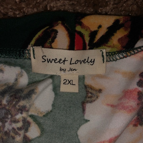 Sweet Lovely by Jen Long Sleeve midi soft stretch dress size 2X with pockets. - Picture 9 of 9